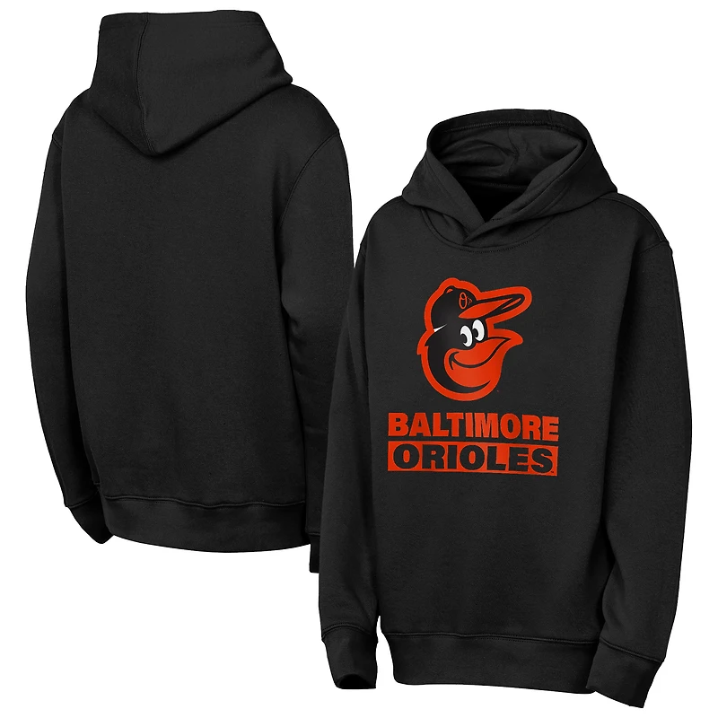 Youth Outerstuff Black Baltimore Orioles Back to Basics Hoodie
