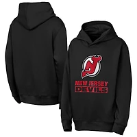 Youth Outerstuff  Black New Jersey Devils Back to Basics Hoodie
