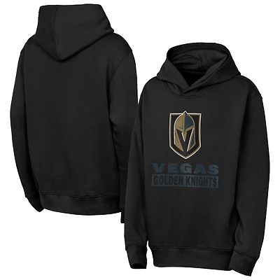 Youth Outerstuff  Black Vegas Golden Knights Back to Basics Hoodie