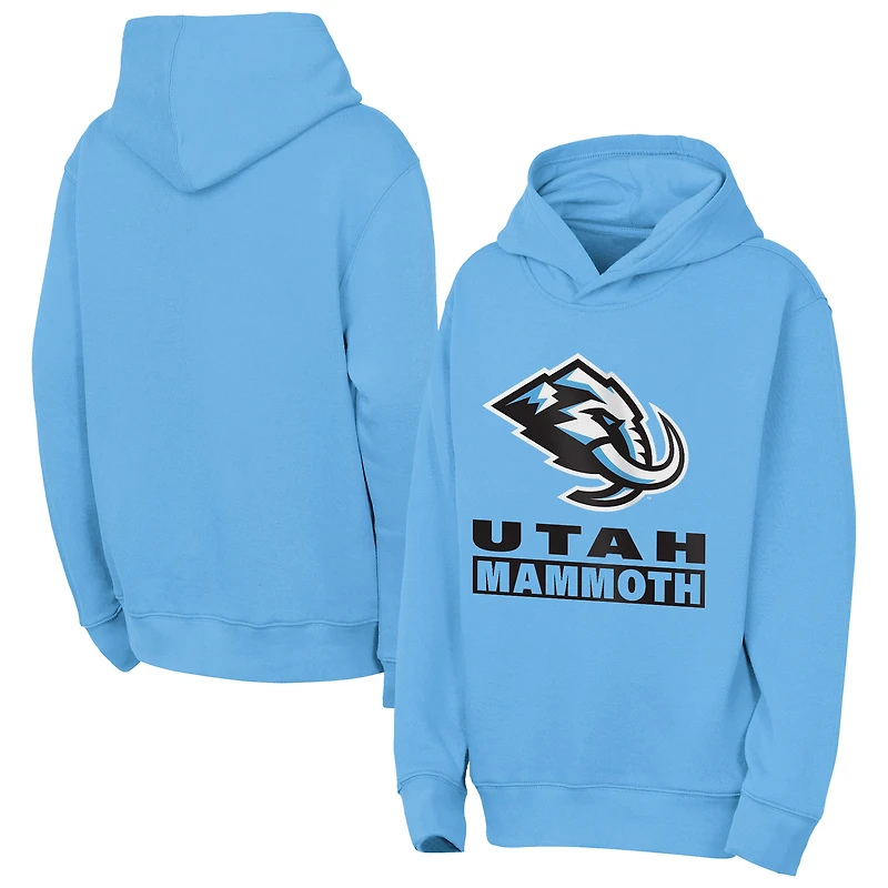 Youth Outerstuff  Light Blue Utah Mammoth Back to Basics Hoodie