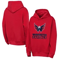 Youth Outerstuff  Red Washington Capitals Back to Basics Hoodie