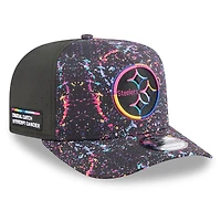Men's New Era  Black Pittsburgh Steelers 2025 NFL Crucial Catch A-Frame 9FIFTY Snapback Hat