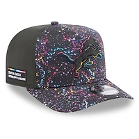 Men's New Era  Black Detroit Lions 2025 NFL Crucial Catch A-Frame 9FIFTY Snapback Hat