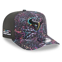 Men's New Era  Black Houston Texans 2025 NFL Crucial Catch A-Frame 9FIFTY Snapback Hat