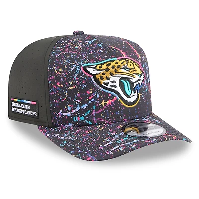 Men's New Era  Black Jacksonville Jaguars 2025 NFL Crucial Catch A-Frame 9FIFTY Snapback Hat