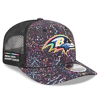 Men's New Era Black Baltimore Ravens 2025 NFL Crucial Catch 9SEVENTY Adjustable Hat