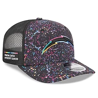 Men's New Era Black Los Angeles Chargers 2025 NFL Crucial Catch 9SEVENTY Adjustable Hat