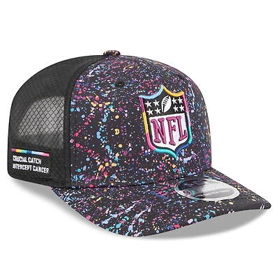 Men's New Era Black Shield Logo 2025 NFL Crucial Catch 9SEVENTY Adjustable Hat
