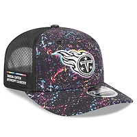 Men's New Era Black Tennessee Titans 2025 NFL Crucial Catch 9SEVENTY Adjustable Hat