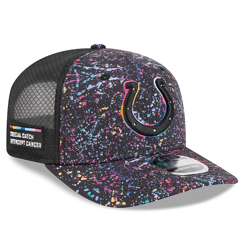 Men's New Era Black Indianapolis Colts 2025 NFL Crucial Catch 9SEVENTY Adjustable Hat