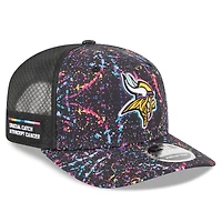 Men's New Era Black Minnesota Vikings 2025 NFL Crucial Catch 9SEVENTY Adjustable Hat