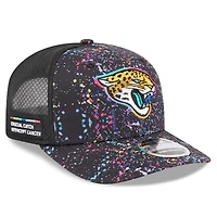 Men's New Era Black Jacksonville Jaguars 2025 NFL Crucial Catch 9SEVENTY Adjustable Hat