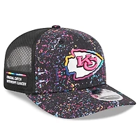 Men's New Era Black Kansas City Chiefs 2025 NFL Crucial Catch 9SEVENTY Adjustable Hat