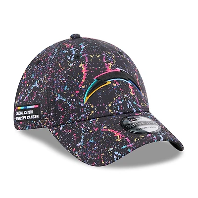Men's New Era  Black Los Angeles Chargers 2025 NFL Crucial Catch 39THIRTY Flex Hat
