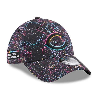 Men's New Era Black Chicago Bears 2025 NFL Crucial Catch 39THIRTY Flex Hat