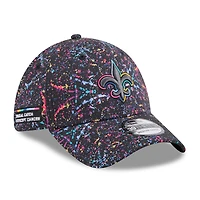 Men's New Era  Black Orleans Saints 2025 NFL Crucial Catch 39THIRTY Flex Hat