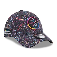 Men's New Era  Black Pittsburgh Steelers 2025 NFL Crucial Catch 39THIRTY Flex Hat
