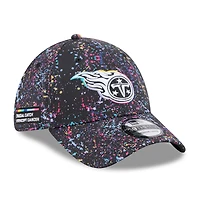 Men's New Era  Black Tennessee Titans 2025 NFL Crucial Catch 39THIRTY Flex Hat