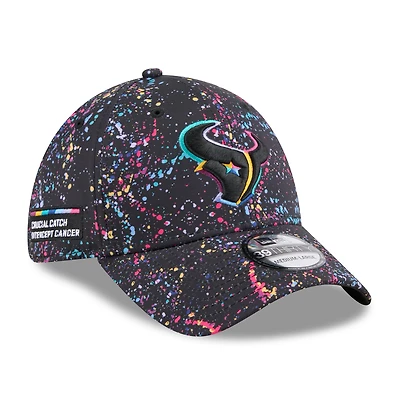Men's New Era  Black Houston Texans 2025 NFL Crucial Catch 39THIRTY Flex Hat