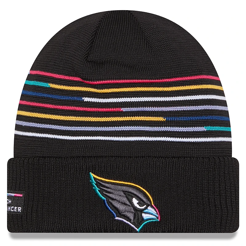 Men's New Era Black Arizona Cardinals 2025 NFL Crucial Catch Cuffed Knit Hat