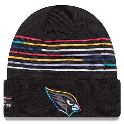 Men's New Era Black Arizona Cardinals 2025 NFL Crucial Catch Cuffed Knit Hat