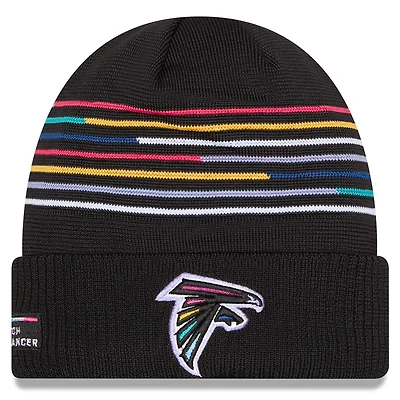 Men's New Era Black Atlanta Falcons 2025 NFL Crucial Catch Cuffed Knit Hat