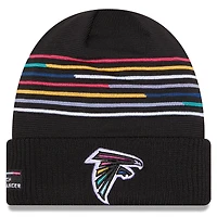 Men's New Era Black Atlanta Falcons 2025 NFL Crucial Catch Cuffed Knit Hat