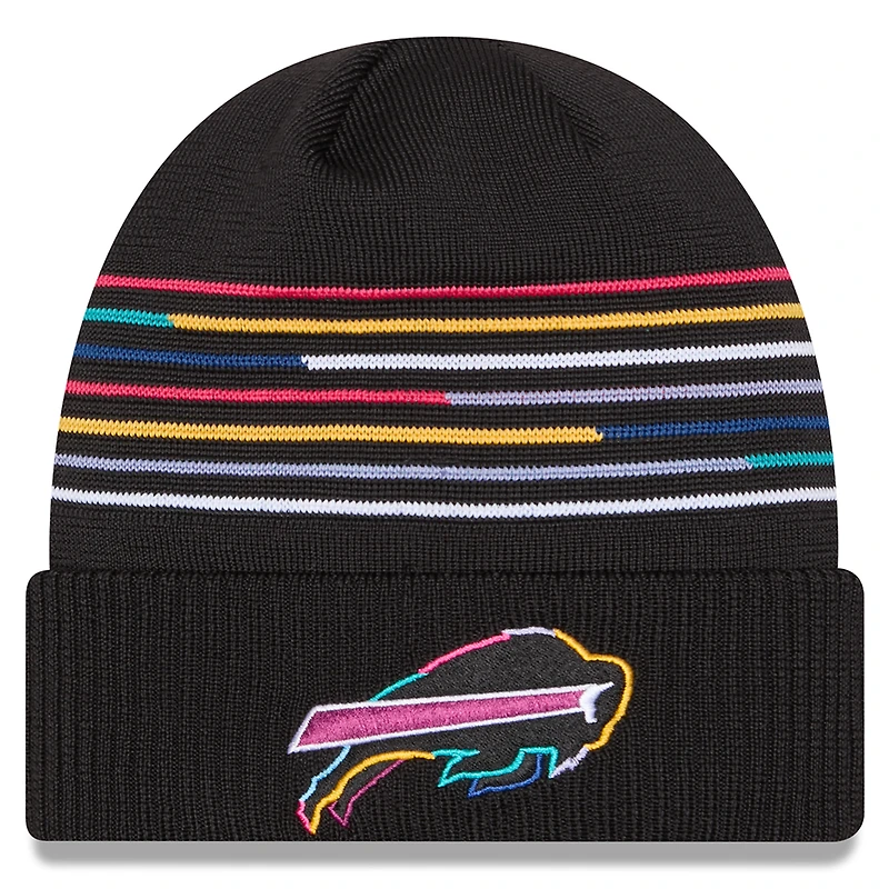 Men's New Era Black Buffalo Bills 2025 NFL Crucial Catch Cuffed Knit Hat
