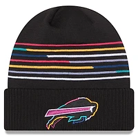 Men's New Era Black Buffalo Bills 2025 NFL Crucial Catch Cuffed Knit Hat
