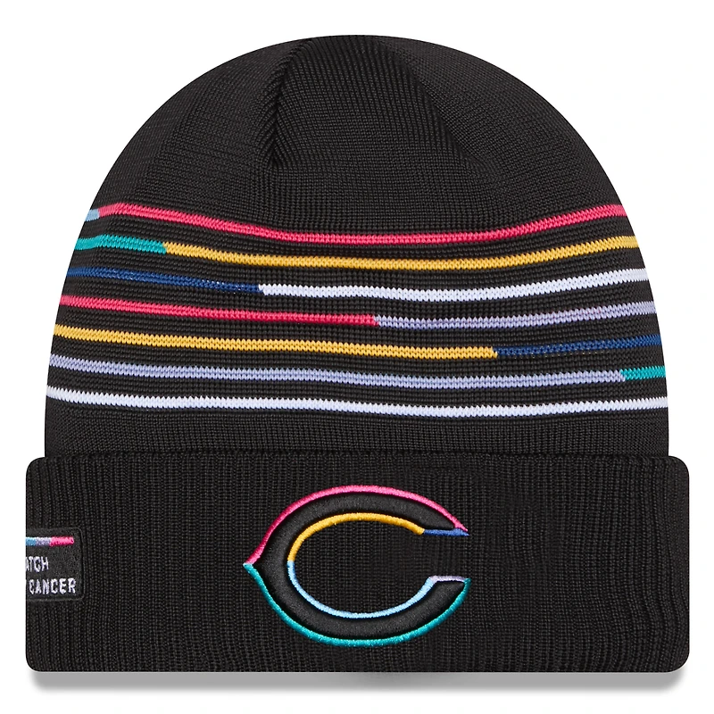Men's New Era Black Chicago Bears 2025 NFL Crucial Catch Cuffed Knit Hat