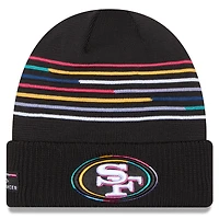 Men's New Era Black San Francisco 49ers 2025 NFL Crucial Catch Cuffed Knit Hat