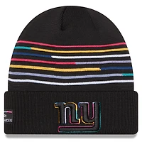 Men's New Era Black New York Giants 2025 NFL Crucial Catch Cuffed Knit Hat