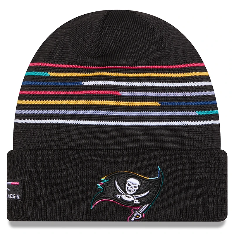 Men's New Era Black Tampa Bay Buccaneers 2025 NFL Crucial Catch Cuffed Knit Hat