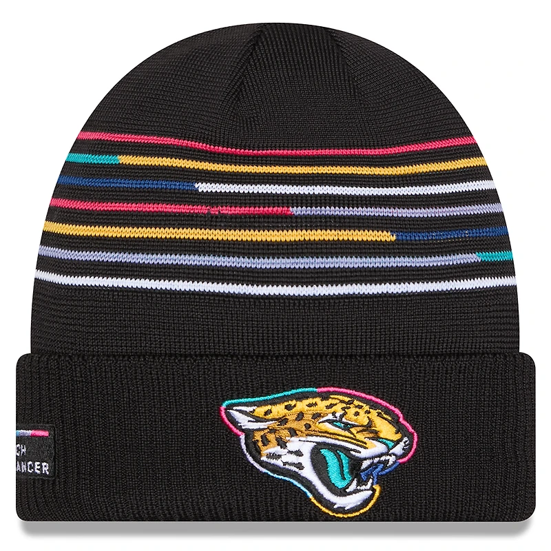 Men's New Era Black Jacksonville Jaguars 2025 NFL Crucial Catch Cuffed Knit Hat