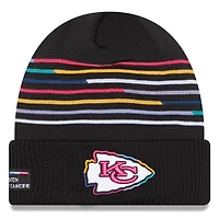 Men's New Era Black Kansas City Chiefs 2025 NFL Crucial Catch Cuffed Knit Hat