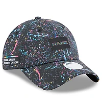 Women's New Era  Black Los Angeles Rams 2025 NFL Crucial Catch Pony Tail Adjustable Hat