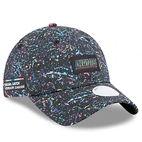 Women's New Era  Black New York Giants 2025 NFL Crucial Catch Pony Tail Adjustable Hat