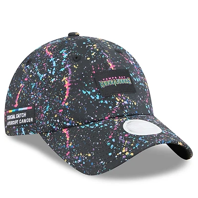 Women's New Era  Black Tampa Bay Buccaneers 2025 NFL Crucial Catch Pony Tail Adjustable Hat