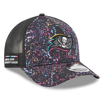 Youth New Era Black Tampa Bay Buccaneers 2025 NFL Crucial Catch 9FORTY Adjustable Hat