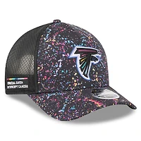 Youth New Era Black Atlanta Falcons 2025 NFL Crucial Catch 9FORTY Adjustable Hat