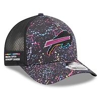 Youth New Era Black Buffalo Bills 2025 NFL Crucial Catch 9FORTY Adjustable Hat