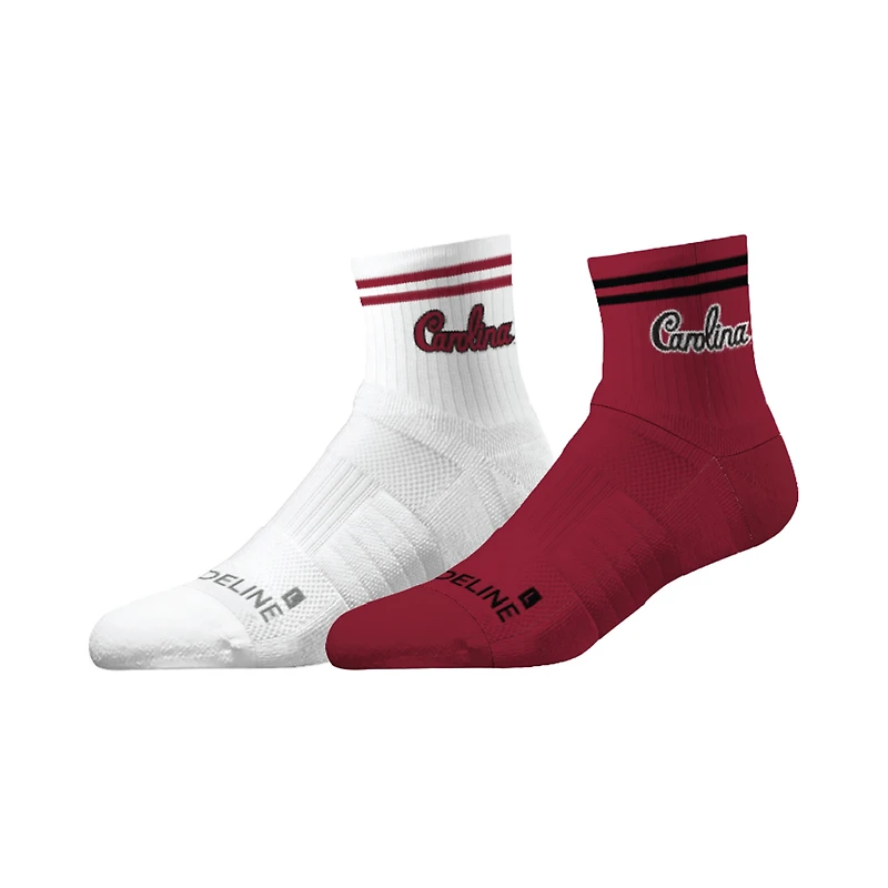 Unisex Strideline South Carolina Gamecocks Premium Knit 2-Pack Half Calf Socks Set