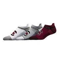Unisex Strideline South Carolina Gamecocks Premium Low 3-Pack Ankle Socks Set