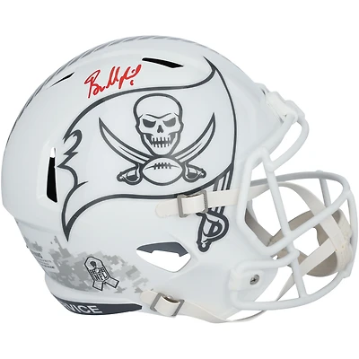 Baker Mayfield Tampa Bay Buccaneers Autographed Riddell 2024 Salute To Service Speed Replica Helmet