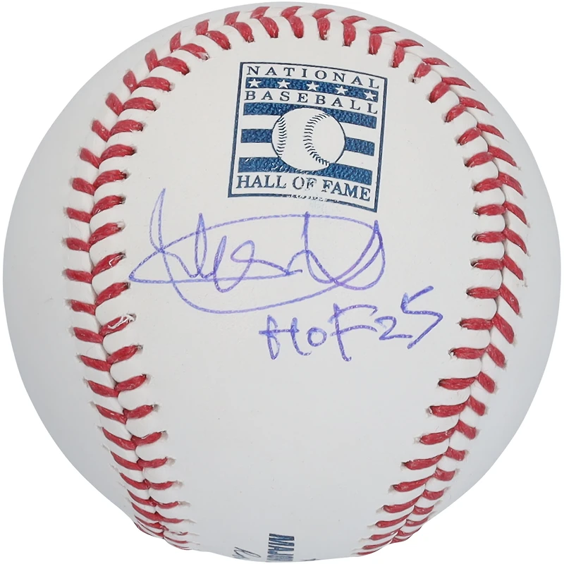 Ichiro Suzuki Seattle Mariners Autographed Hall of Fame Logo Baseball with "HOF 25" Inscription