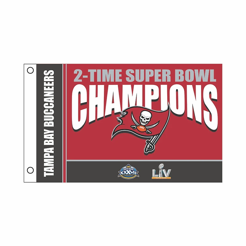 Tampa Bay Buccaneers 3' x 5' Super Bowl Champions Single-Sided Flag