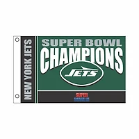 New York Jets 3' x 5' Super Bowl Champions Single-Sided Flag