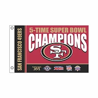 San Francisco 49ers 3' x 5' Super Bowl Champions Single-Sided Flag