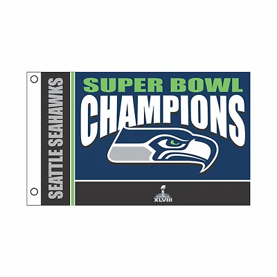Seattle Seahawks 3' x 5' Super Bowl Champions Single-Sided Flag