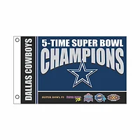 Dallas Cowboys 3' x 5' Super Bowl Champions Single-Sided Flag